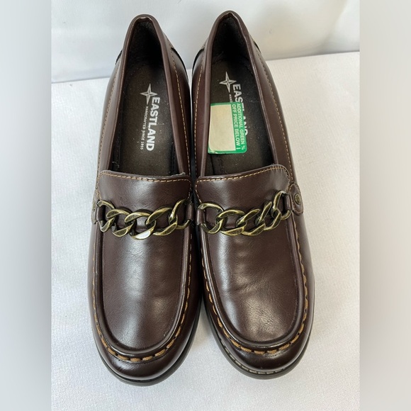 Eastland Nora Women’s Chunky Platform Brown Loafers Stylish Y2K Size 8M - Picture 1 of 9